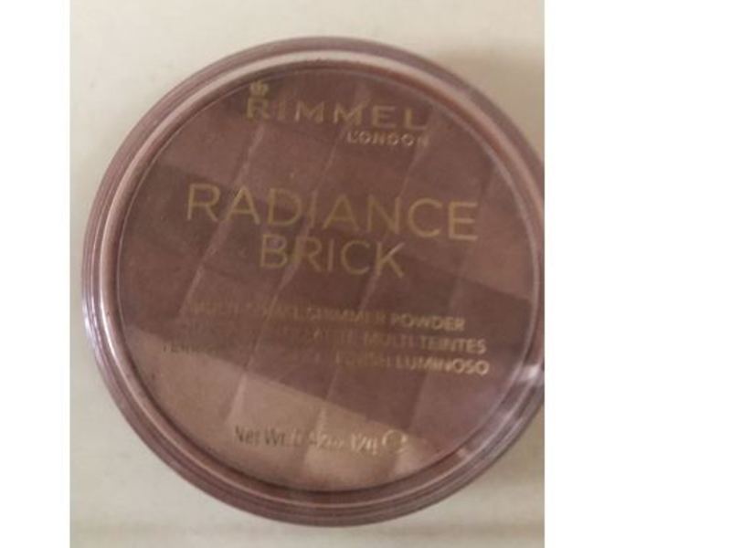 Rimmel London Radiance Brick Multi-Tonal Shimmer Powder, 002 Medium, 0.42 oz/12 g