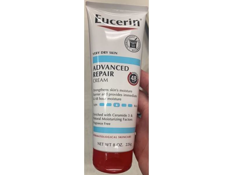 Eucerin Advanced Repair Cream, Very Dry Skin, 8 oz/226 g