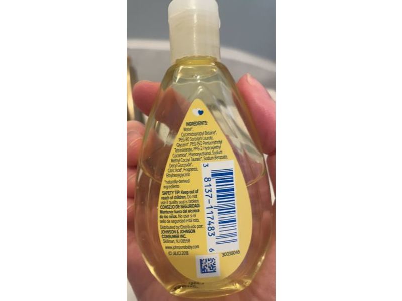 Johnson's Head-To-Toe Wash & Shampoo, 1.7 fl oz/50 mL, Pack Of 12