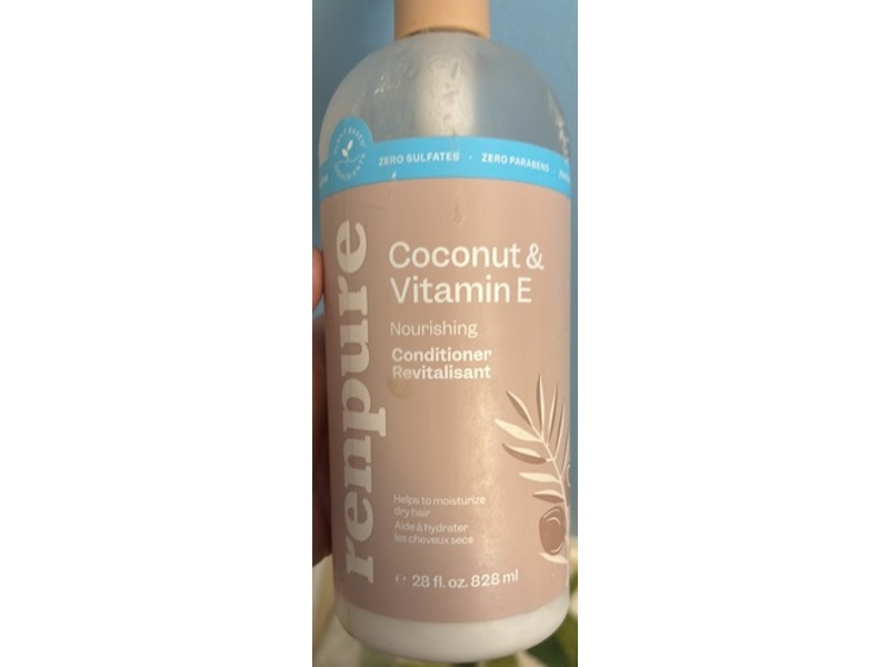 Renpure Nourishing Conditioner, Coconut & Vitamin E, 28 fl oz/828 mL