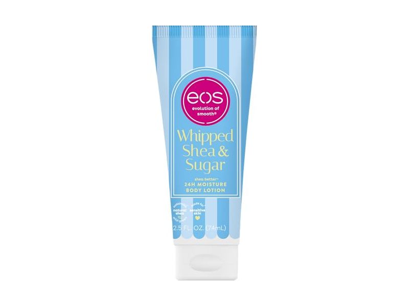 eos 24h Moisture Body Lotion, Whipped Shea & Sugar, 23 fl oz/74 mL