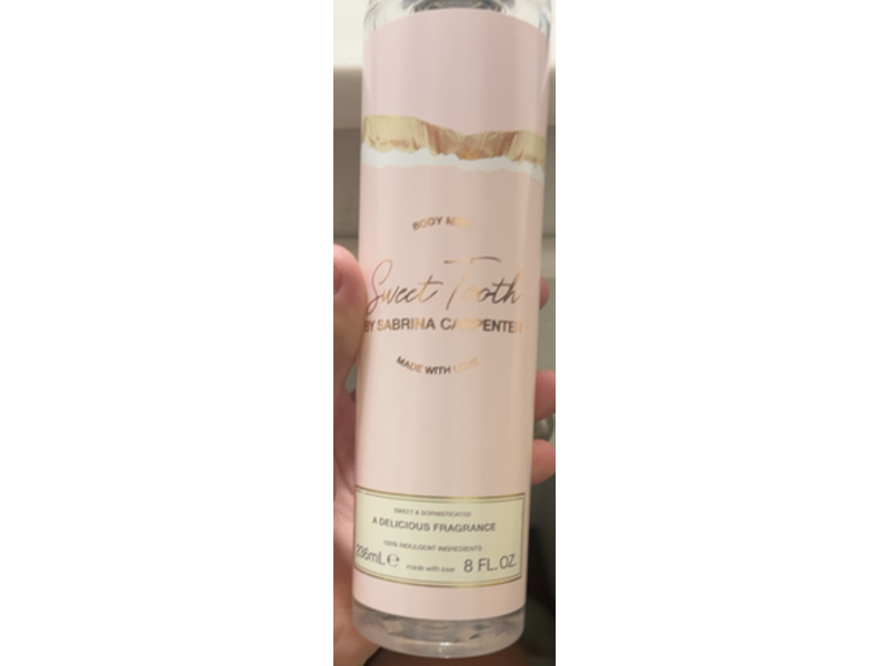 Sabrina Carpenter Body Mist, Sweet Tooth, 8 fl oz/236 mL