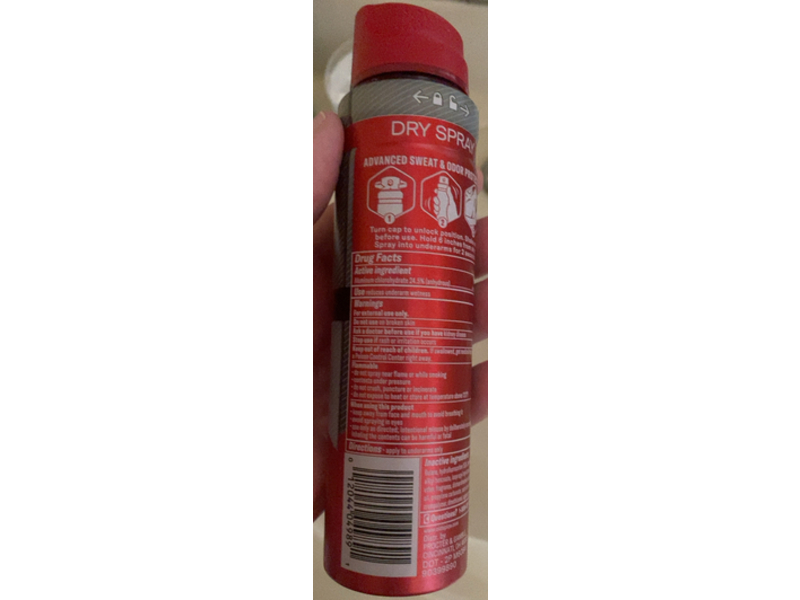 Old Spice Swagger Antiperspirant Dry Spray, Cedarwood, 4.3 oz/122 g, Pack Of 3
