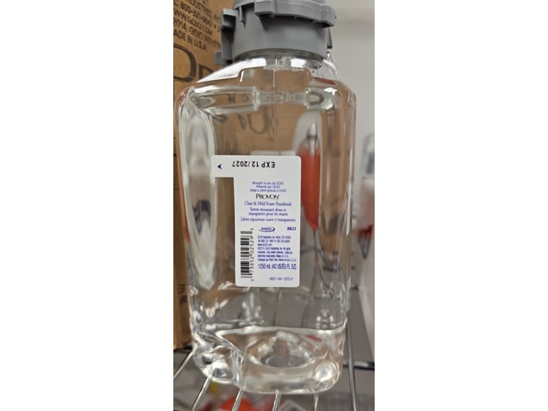 Gojo Provon Foam Hand Washes, Clear & Mild, 42 fl oz/1250 mL