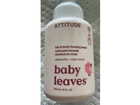 Attitude Baby Leaves Hair & Body Foaming Wash, Unscented, 10 fl oz/295 mL - thumbnail 2