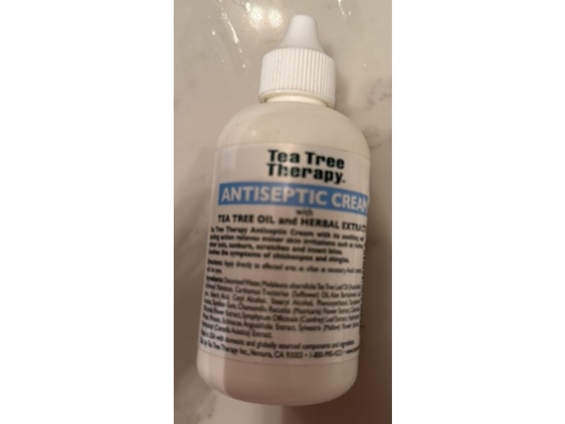 Tea Tree Therapy Antiseptic Cream, Tea Tree Oil, 4 fl oz/118 mL