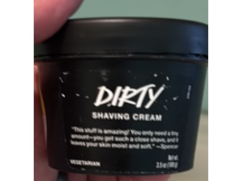 Lush Shaving Cream, Dirty, 3.5 oz/100 g