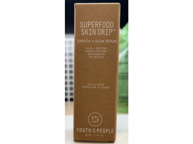 Youth To The People Superfood Skin Drip Smooth + Glow Facial Serum, 1 fl oz/30 mL