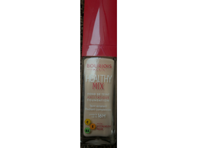 Bourjois Healthy Mix Anti-Fatigue Medium Coverage Liquid Foundation, 50 Rose Ivory, 30 mL