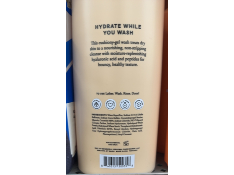 Billie Bounce Hydrating Body Wash, Hyaluronic Acid & Peptides, 18 fl oz