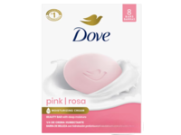 Dove Moisturizing Cream Beauty Bar , Pink Rosa, 3.75 oz/106 g, 8 Count - thumbnail 1
