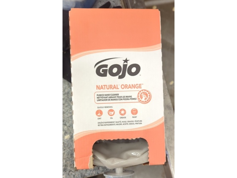 Gojo Pumice Hand Cleaner, Natural Orange, 67 fl oz/2 L