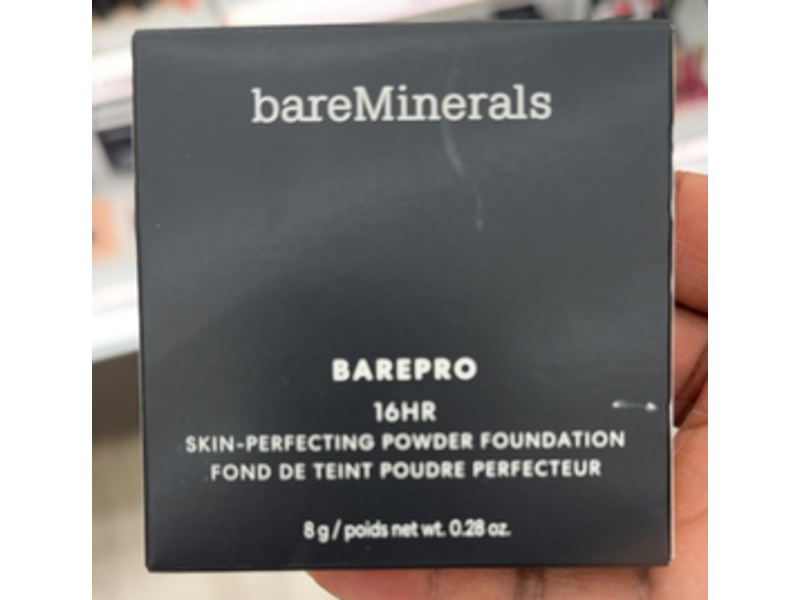 Bareminerals Barepro 16Hr Skin - Perfecting Powder Foundation, Medium Deep 40 Warm, 0.28 oz/8 g