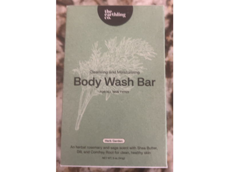 The Earthling Co. Body Wash Bar, Herb Garden, 5 fl oz/14.1 g