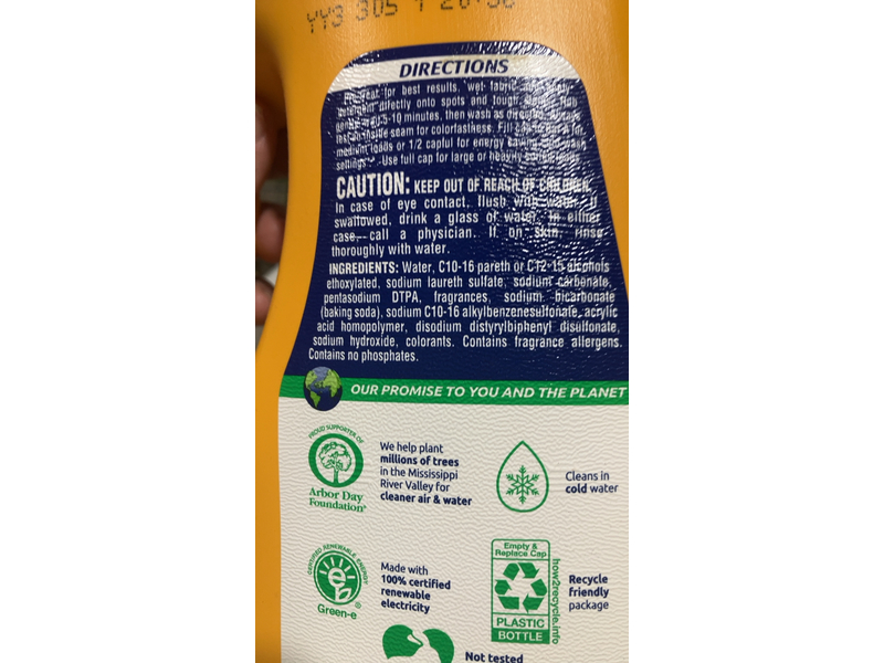 Arm & Hammer Detergent, Clean Burst, 50 Loads, 50 fl oz/1.48 L