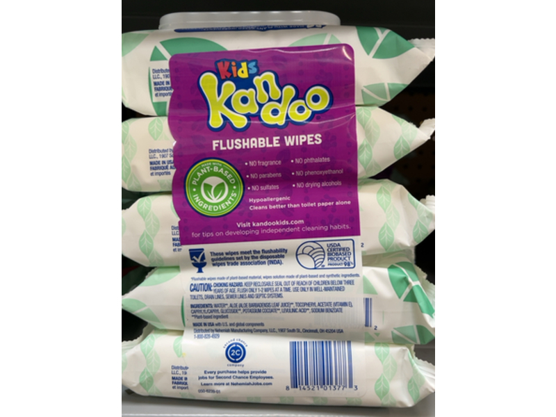 Kids Kandoo Flushable Wipes, 240 Wipes