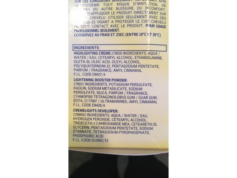 L'OREAL Salon Excellence Cremelights Hair Highlighting Level Lift Kit