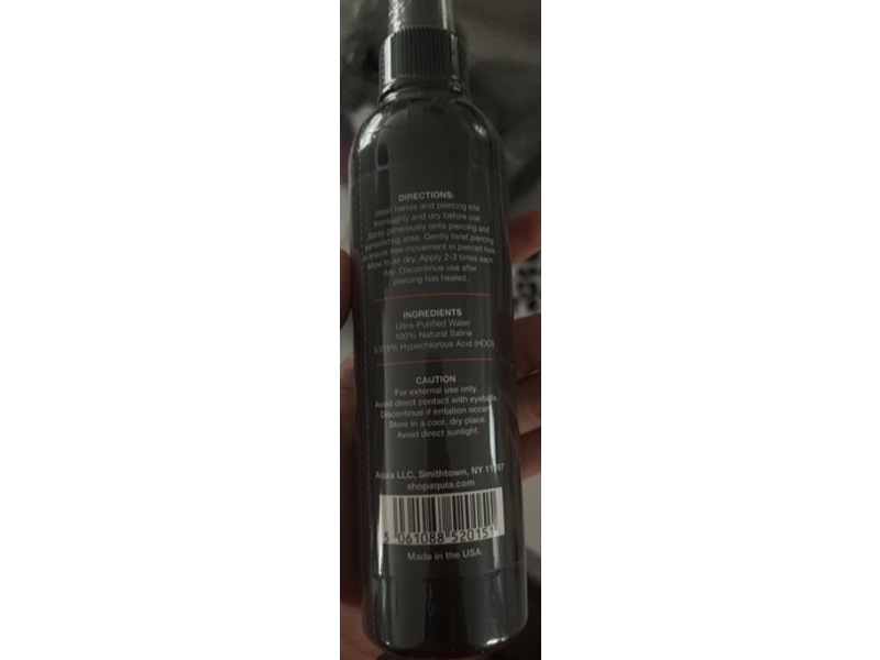 Aquia Piercing Aftercare Spray, 8 fl oz/236 mL