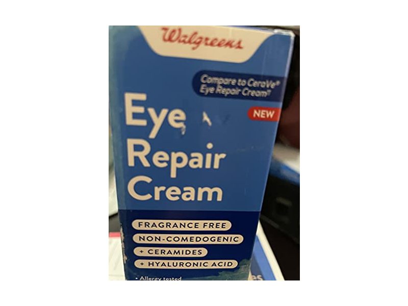 Walgreens Eye Repair Cream, Fragrance Free, 0.5 oz/14.2 g