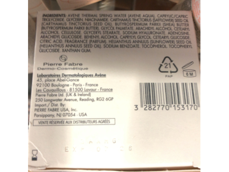 Avene Hyaluron Activ B3 Renewal Firming Cream, 1.6 fl oz/50 mL