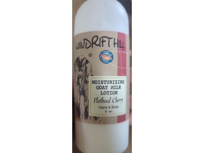 Windrift Hill Moisturizing Goat Milk Lotion, Flathead Cherry, 8 oz