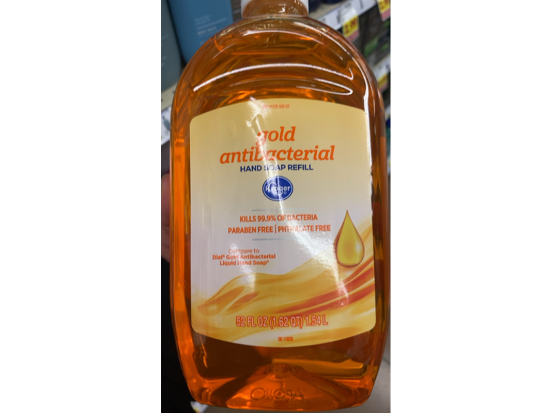 Kroger Gold Antibacterial Hand Soap Refill, 52 fl oz/1.54 L
