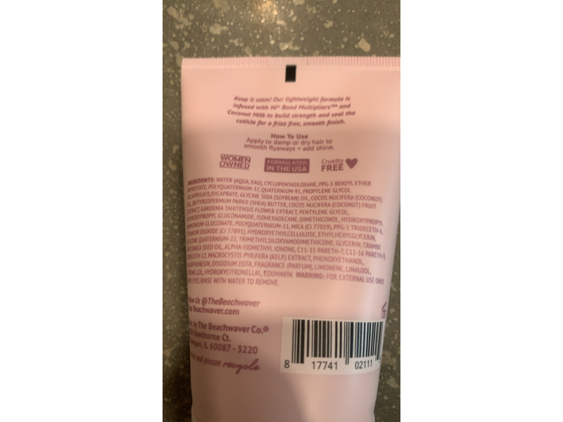 Beachwaver Co. Keep It Calm Smoothing Cream, 3.8 oz/112 mL