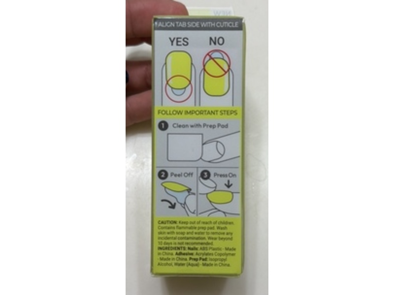 Kiss Impress The No Glue Mani Nails, Brillix Yellow, 30 Count