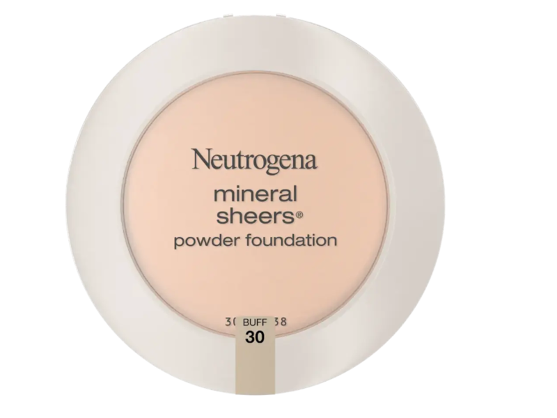 Neutrogena Mineral Sheers Powder Foundation, Buff 30, 0.34 oz/9.6 g, Pack Of 2