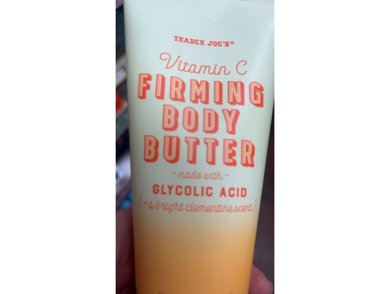 Trader Joe's Firming Body Butter, Vitamin C & Glycolic Acid, 8 oz/227 g