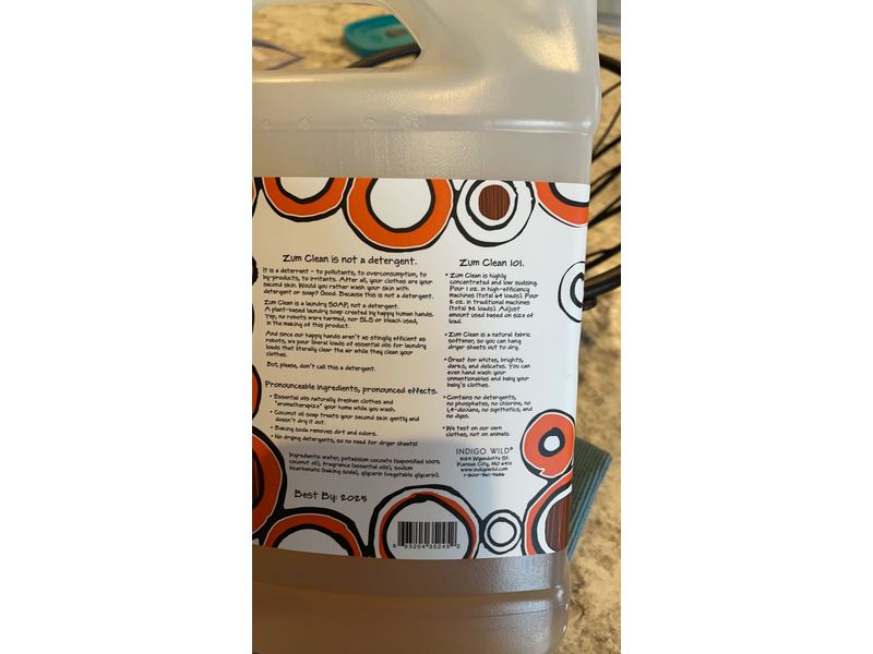 Zum Clean Aromatherapy Laundry Soap, Patchouli, 64 fl oz/1.89 L