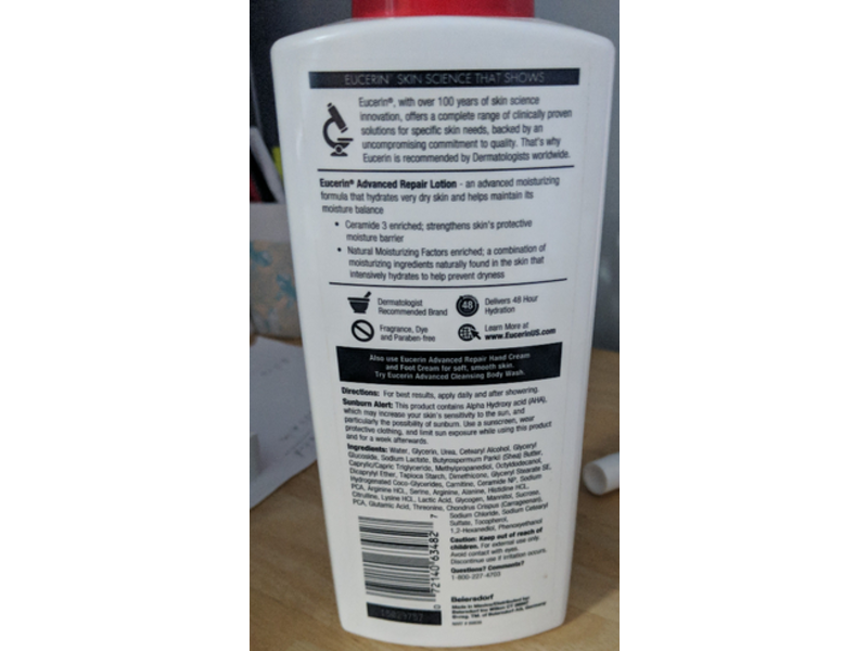 Eucerin Advanced Repair Lotion,16 fl oz