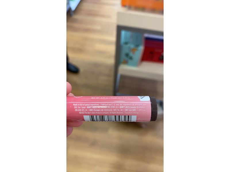 Burt's Bees Tinted Lip Balm, Rose, 0.15 oz/4.25 g