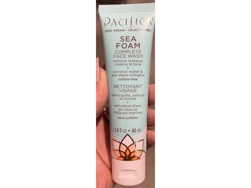 Pacifica Complete Face Wash, Sea Foam,1.4 fl oz/40 mL