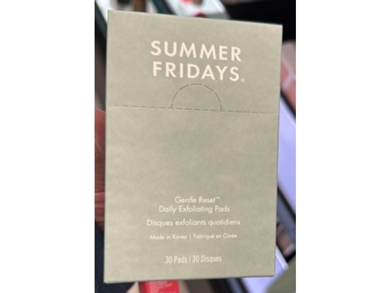 Summer Fridays Gentle Reset Daily Exfoliating Pads, 30 Pads