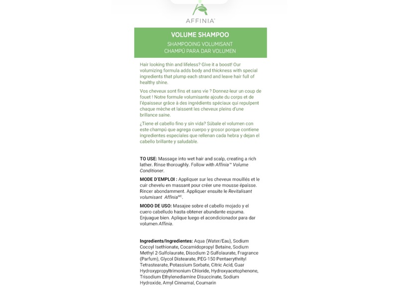 Melaleuca Affinia Volume Shampoo, 16.8 fl oz/496 mL