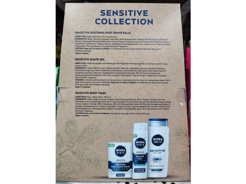 Nivea Men Sensitive Cleansing & Care Healthy Looking Skin Set, Pack Of 3
