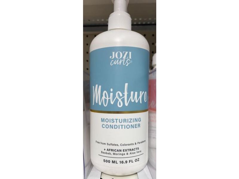 Jozi Curls Moisturizing Conditioner, Boabab & Moringa & Aloe Vera, 16.9 fl oz/500 mL