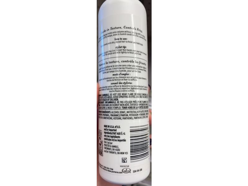 Pantene Volume Texture Non-Aerosol Hairspray, 8.5 fl oz/252 mL, Pack Of 3