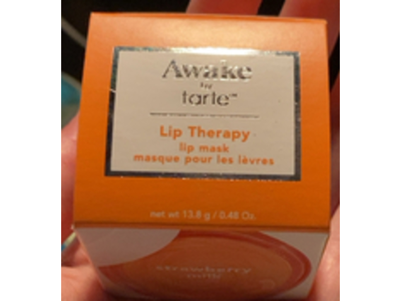 Tarte Awake Lip Therapy Lip Mask, Strawberry Milk, 0.48 oz/1.3 g