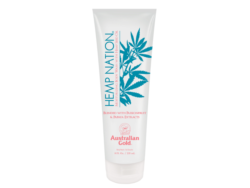 Australian Gold Hemp Nation Moisturizing Body Wash, Tropical Seltzer, 8 fl oz/235 mL
