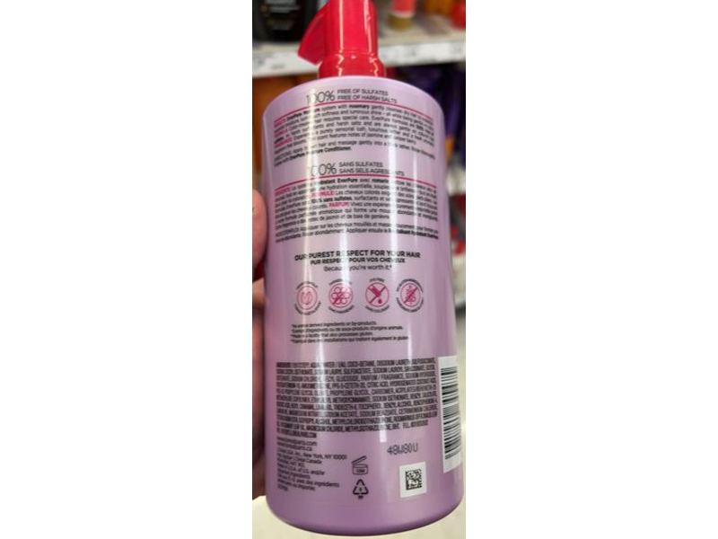 L'Oreal Paris Ever Pure Moisture Shampoo, Rosemary, 23 fl oz/680 mL