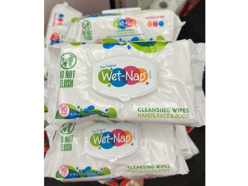 Wet-Nap Cleansing Wipes, The Original, 90 Count, Pack Of 6