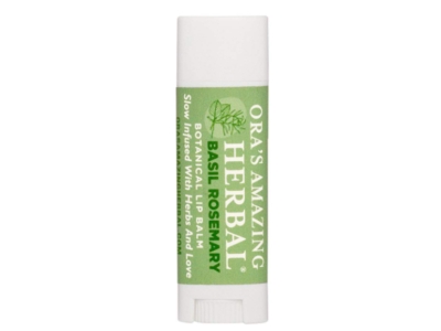 Ora's Amazing Herbal Natural Lip Balm, Basil Rosemary, 0.15 oz, Pack Of 2