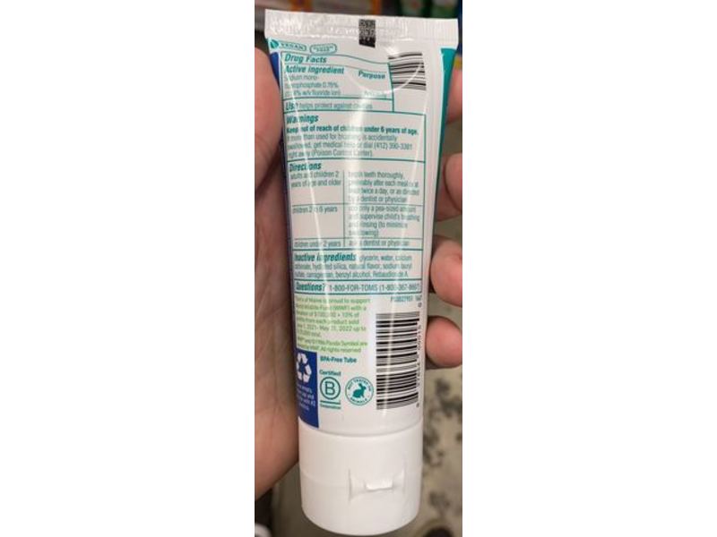 Tom's Of Maine Anticavity Toothpaste, Watermelon, 4.2 oz/ 119 g