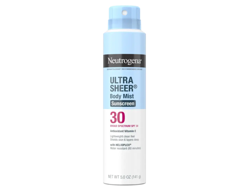 Neutrogena Ultra Sheer Body Mist Sunscreen, SPF 30 , 5 oz/141 g