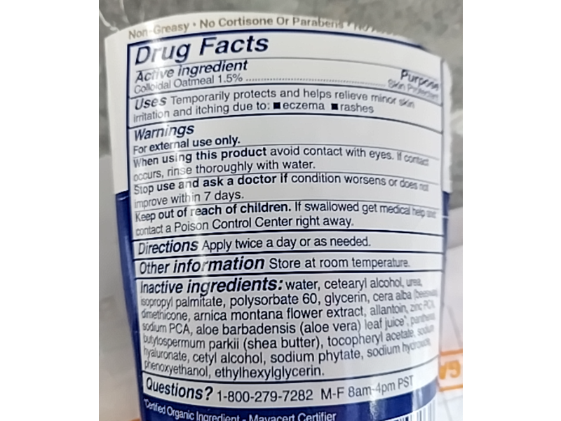 TriDerma Eczema Fast Healing Face & Body Cream, 6.0 oz/170 g