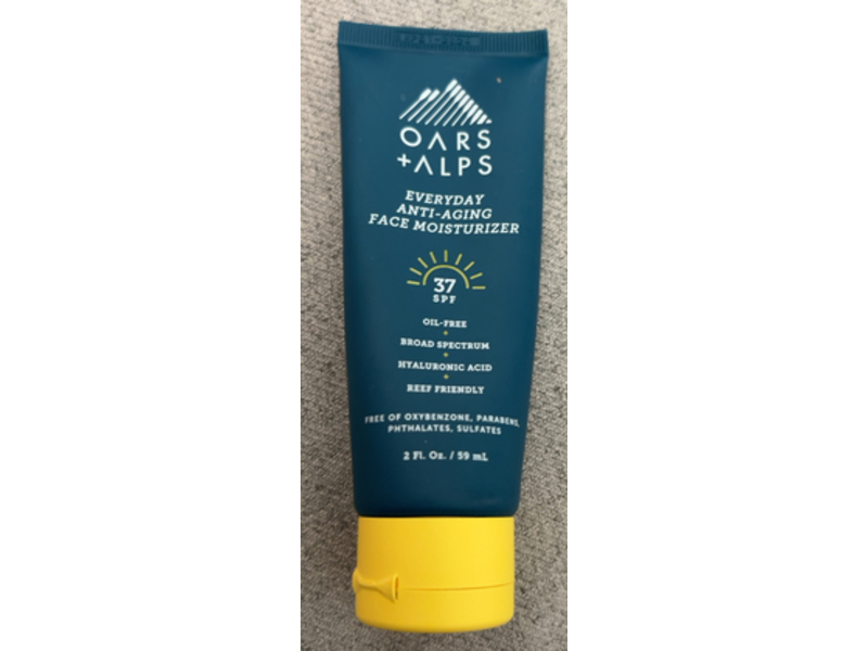 Oars + Alps Everyday Anti Aging Face Moisturizer, SPF 37, 2 fl oz/59 mL