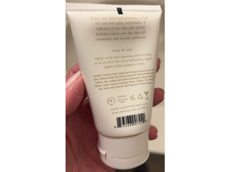 Sorella Apothecary Lip Hydrator, Avocado Oil, 2 oz/57 g