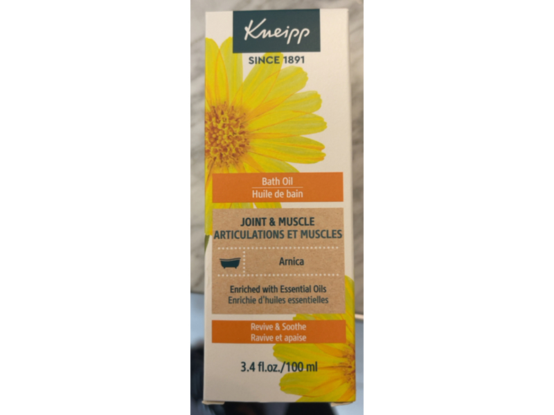 Kneipp Joint & Muscle Bath Oil, 3.4 fl oz/100 mL